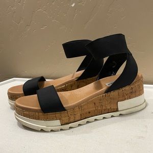 Bandi Elastic Cork Flatform Sandals by Steve Madden